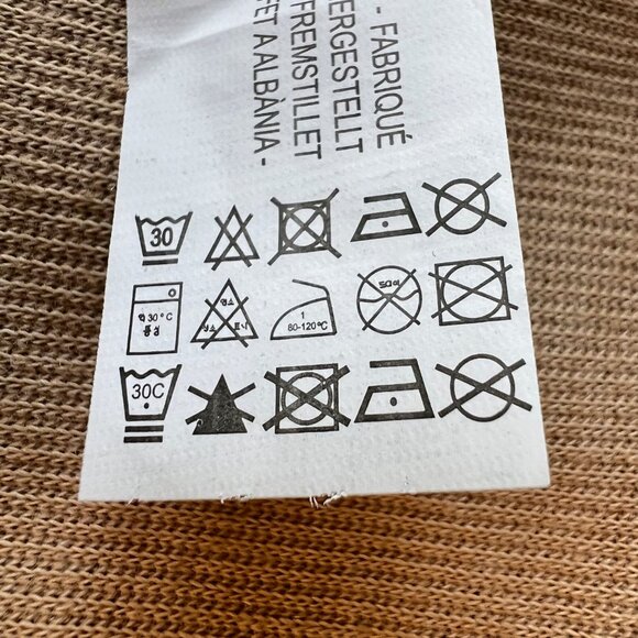 NEW Zara Straight Wide Leg Lounger Knit Culottes Pants in Taupe, Size S - Picture 13 of 13